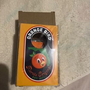 Orange Bird Florida one mini desk corn-hole board.